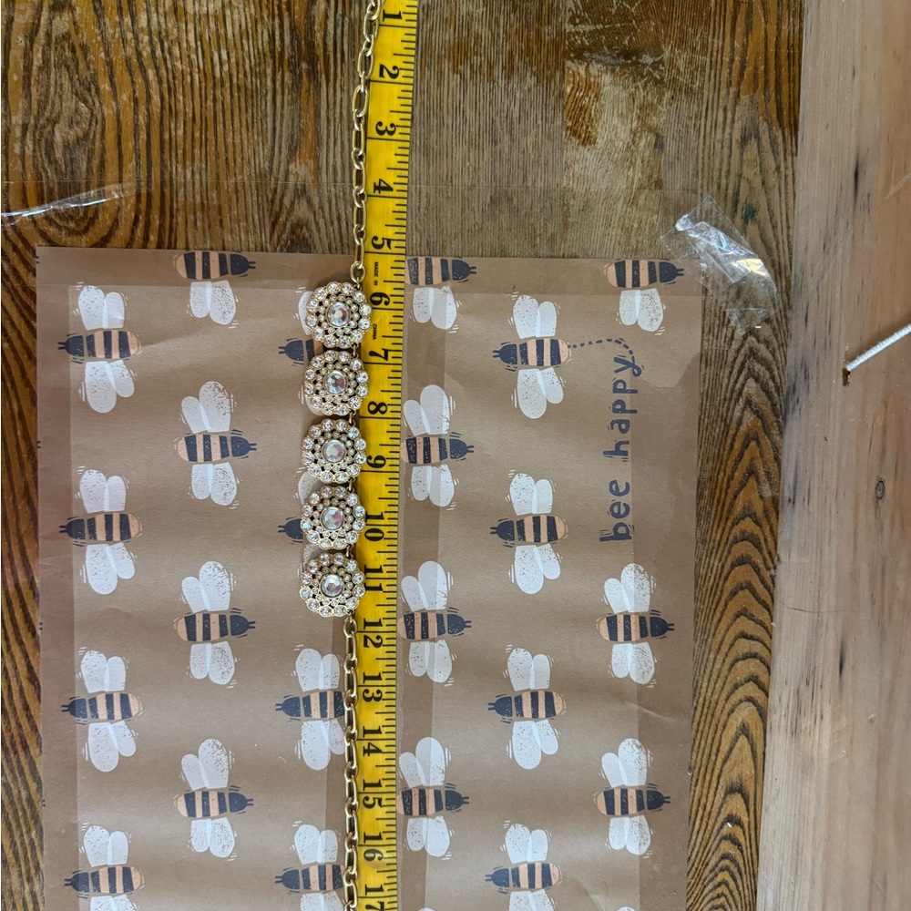 J.Crew Layered Circle Crystal Statement Necklace - image 8